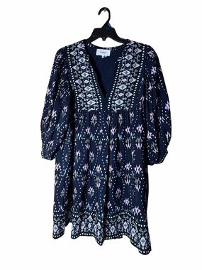 ba&sh Puff Sleeve Mini Naia Dress Size Medium
